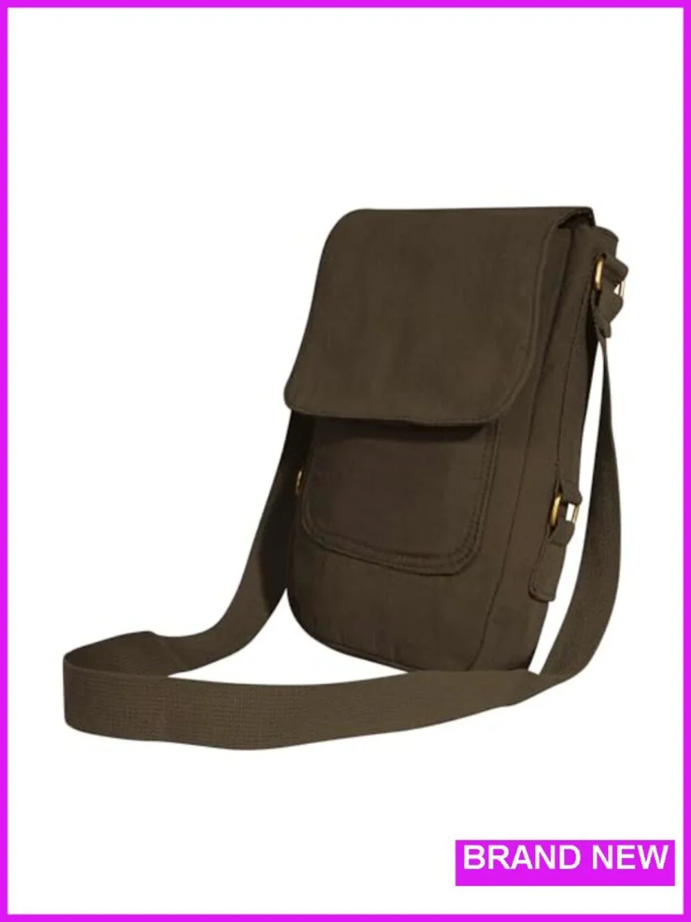 Vintage Canvas Tech Bag - Padded Tablet Shoulder Crossbody Organizer Pouch